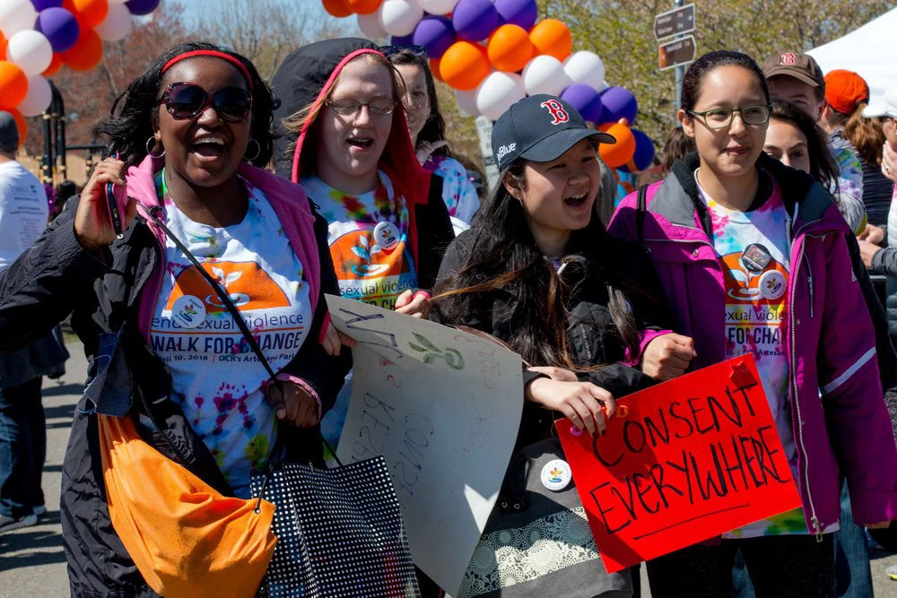 Young volunteers at Walk for Change 