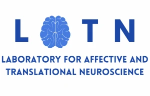 The logo of the Laboratory for Affective and Translational Neuroscience in Boston features a stylized brain image nestled between the letters L and T.