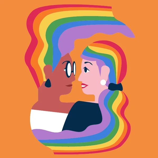 BARCC Event Group of people wearing green and purple "Walk for Change" shirts, standing on a wet path in front of houses, smiling and posing for a photo.